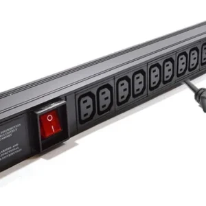 12-Way 1U Horizontal Mount PDU for Server Rack