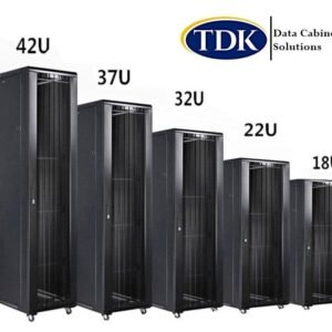 Alternative view of 42U Floor Standing Network data Cabinet 800mm x 1000mm with Glass Door