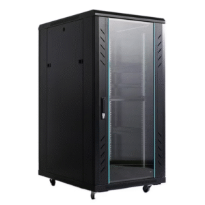 32U Free Standing Network Data Cabinet with Glass Door – 600mm x 600mm