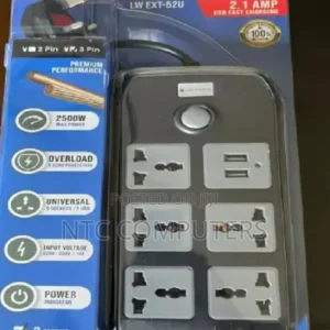 Alternative view of Lightwave Extension Socket EXT 52U (5-Way + 2 USB)