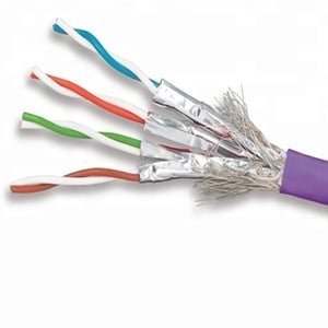 Giganet Shielded Cat6A S/FTP Purple Ethernet LAN Cable 305m