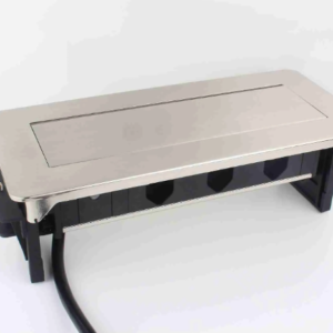 Alternative view of Multifunction Flip-Up Socket both Silver & Black